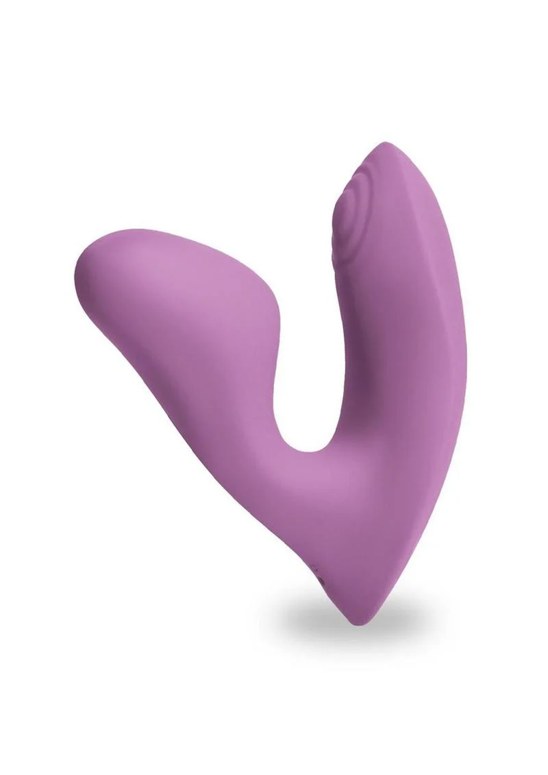 Desire Demure Rechargeable Silicone Wearable Dual Motor Vibrator with Clitoral Stimulator - Image 3