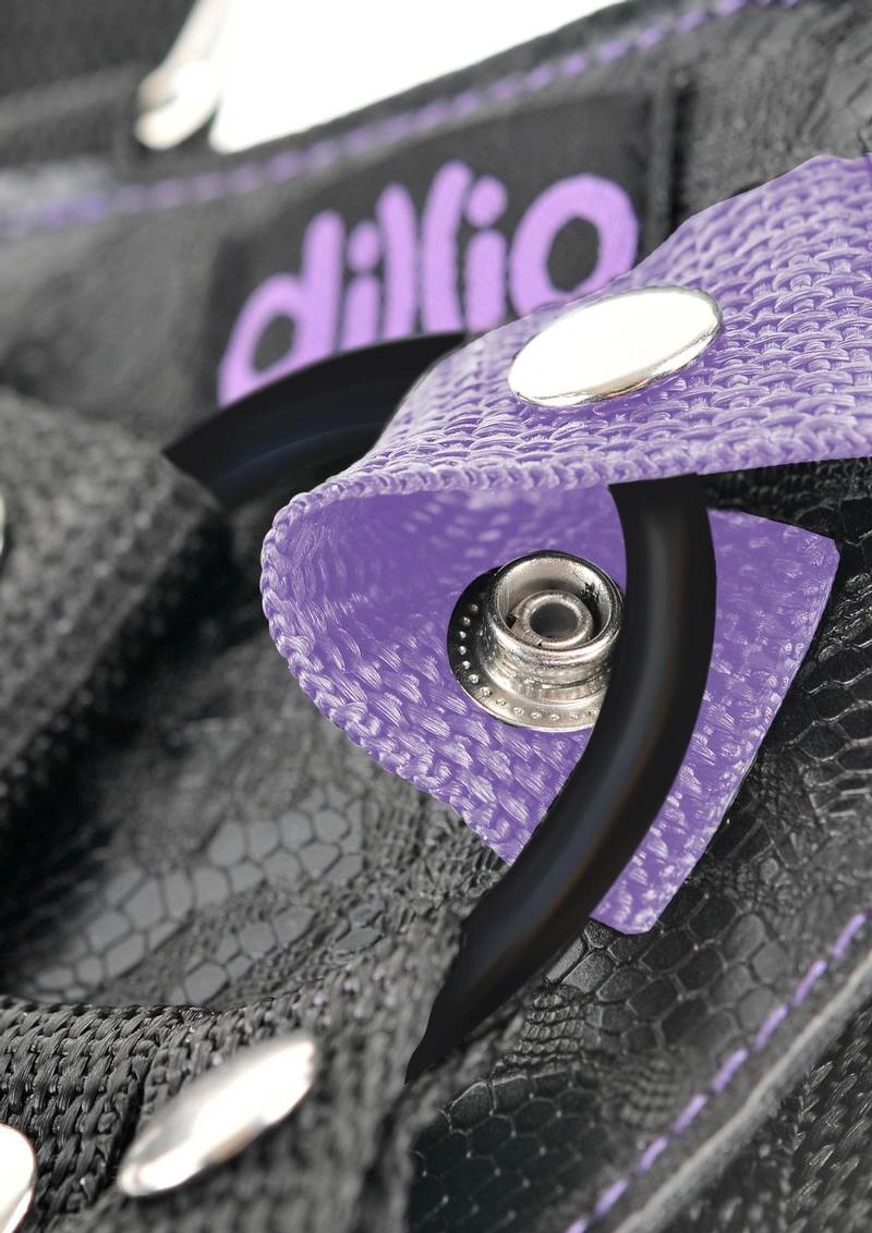 Dillio Strap-On Suspender Harness Set with Silicone Dildo - Image 5