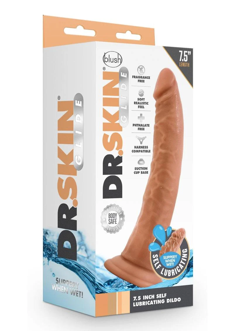 Dr. Skin Glide Self Lubricating Dildo - Image 3