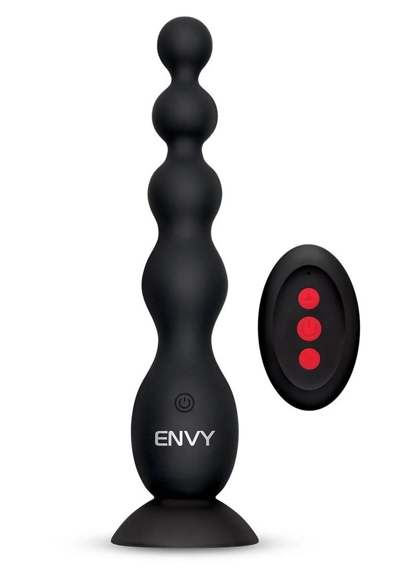 Envy Toys Remote Controlled Flexi Beads Rechargeable Silicone Vibrating Anal Beads with Suction Base - Image 4
