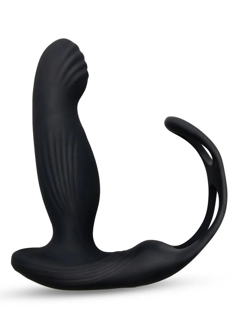 Envy Toys Remote Controlled Tapper Rechargeable Silicone P-Spot Vibrator and Dual Stamina Ring - Image 2