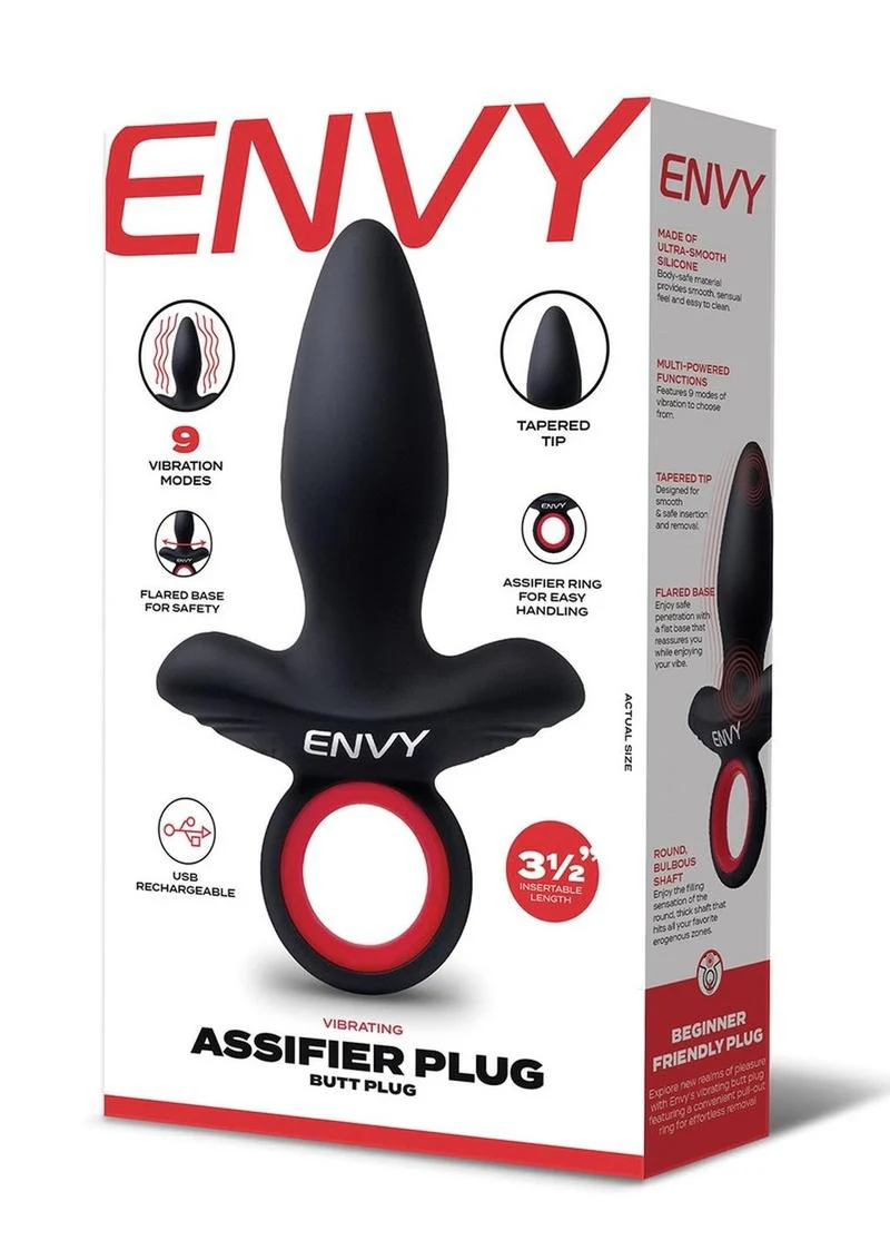 Envy Vibrating Silicone Rechargeable Assifier Butt Plug - Image 4