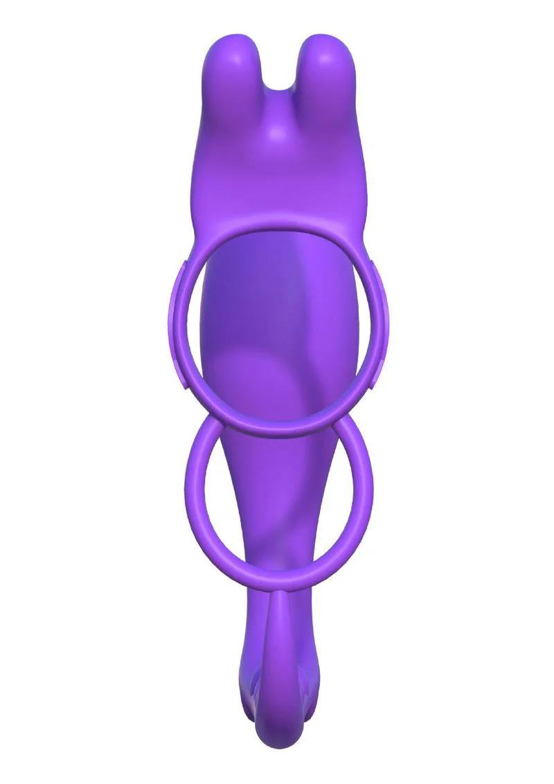 Fantasy C-Ringz Ass-Gasm Silicone Vibrating Rabbit and Cock Ring - Image 2