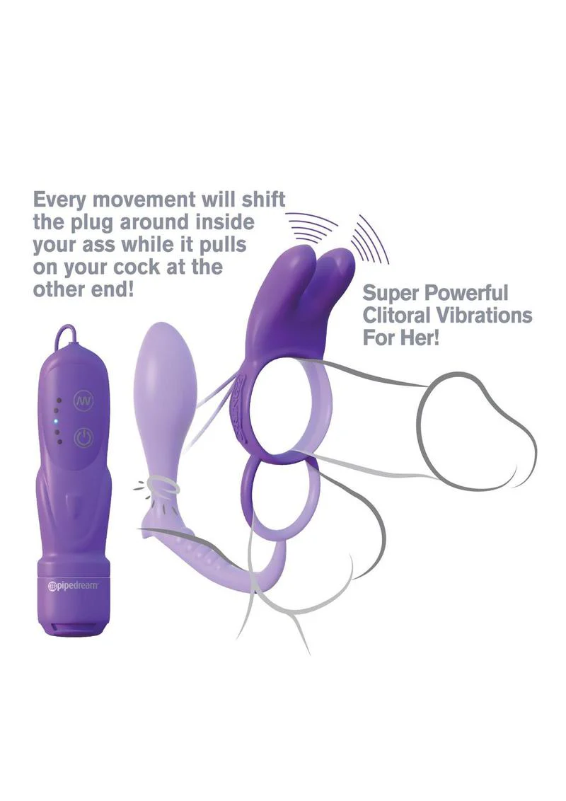 Fantasy C-Ringz Ass-Gasm Silicone Vibrating Rabbit and Cock Ring - Image 3
