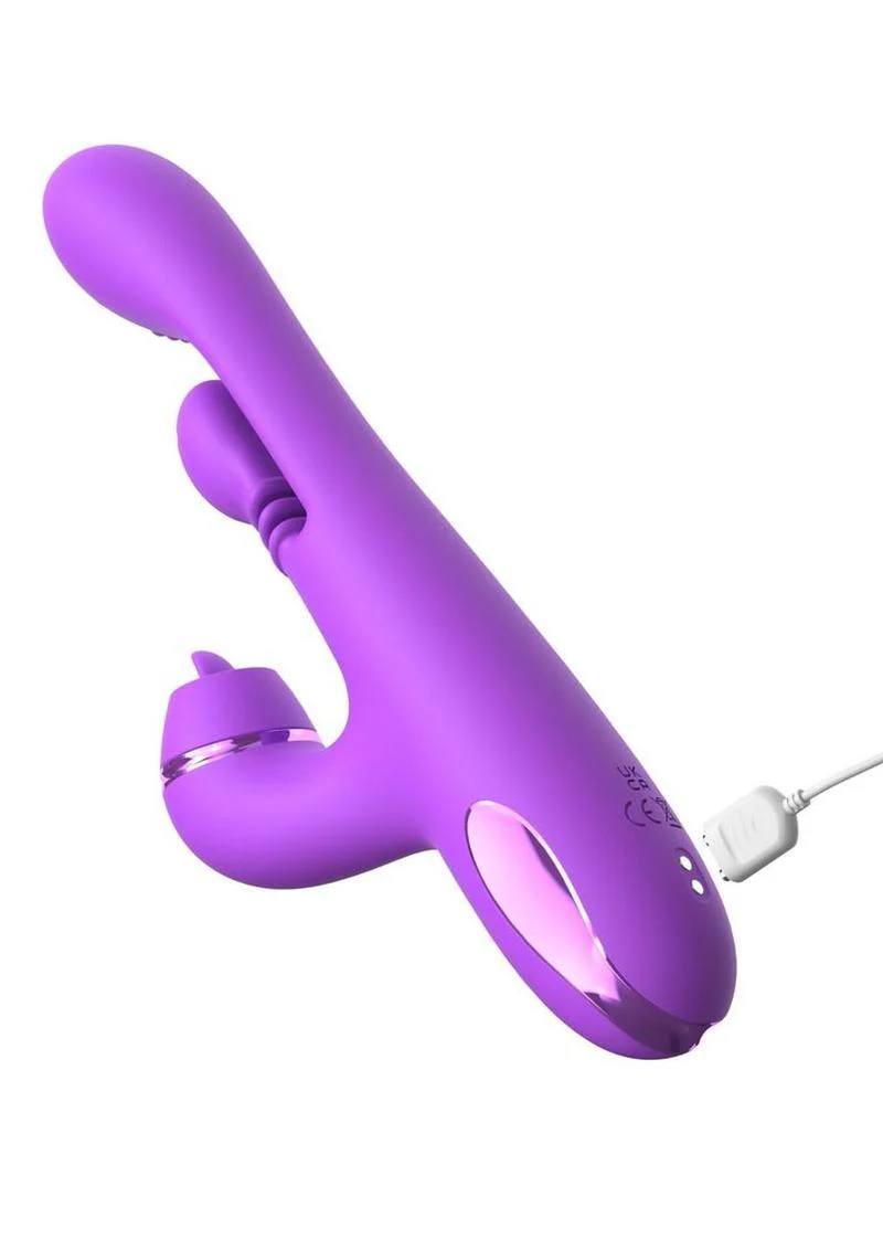 Fantasy For Her Intimotion Pulse Pro Rechargeable Silicone Vibrator with A Clitoral Stimulator - Image 3