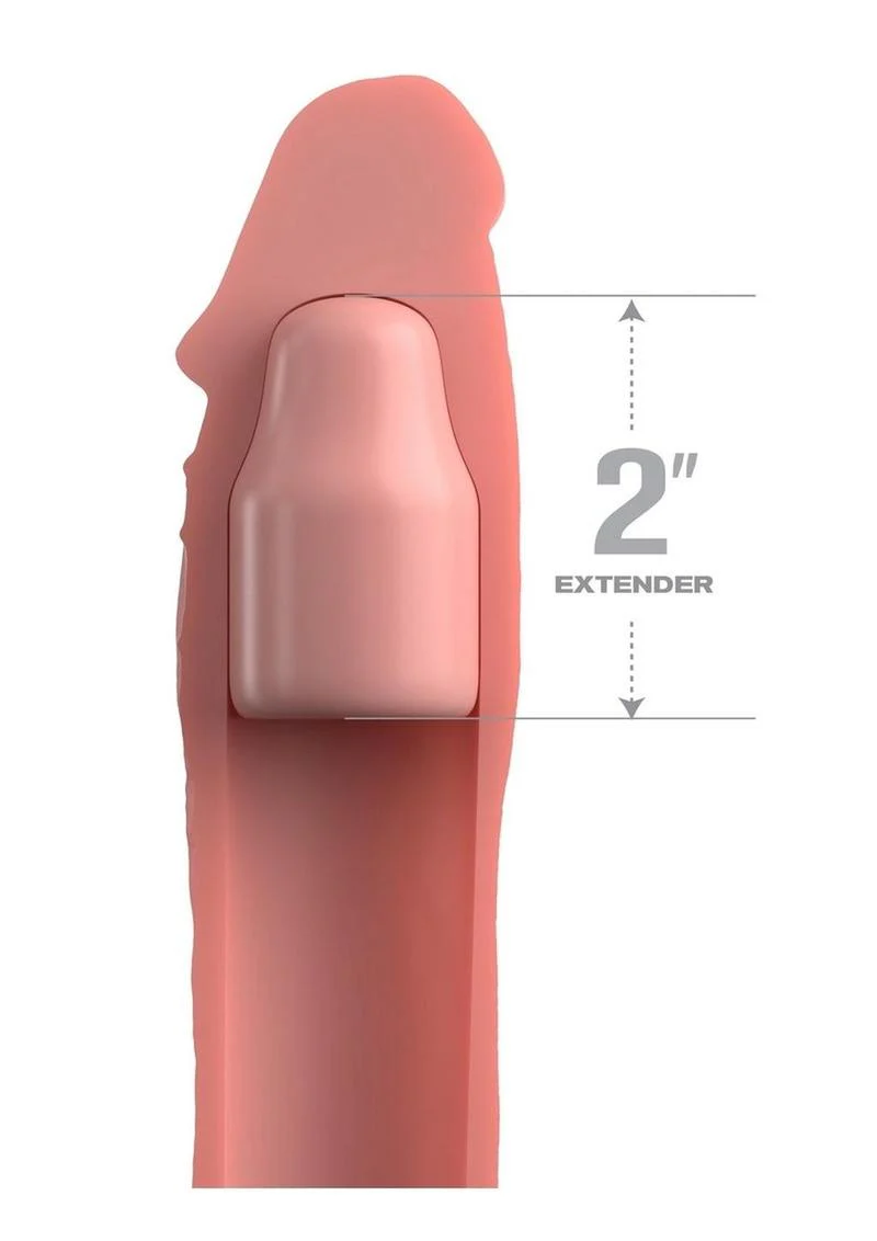 Fantasy X-Tensions Elite Silicone 8in Sleeve with 2in Plug - Image 4