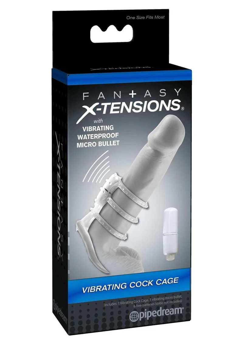 Fantasy X-Tensions Vibrating Cock Cage Waterproof - Image 3