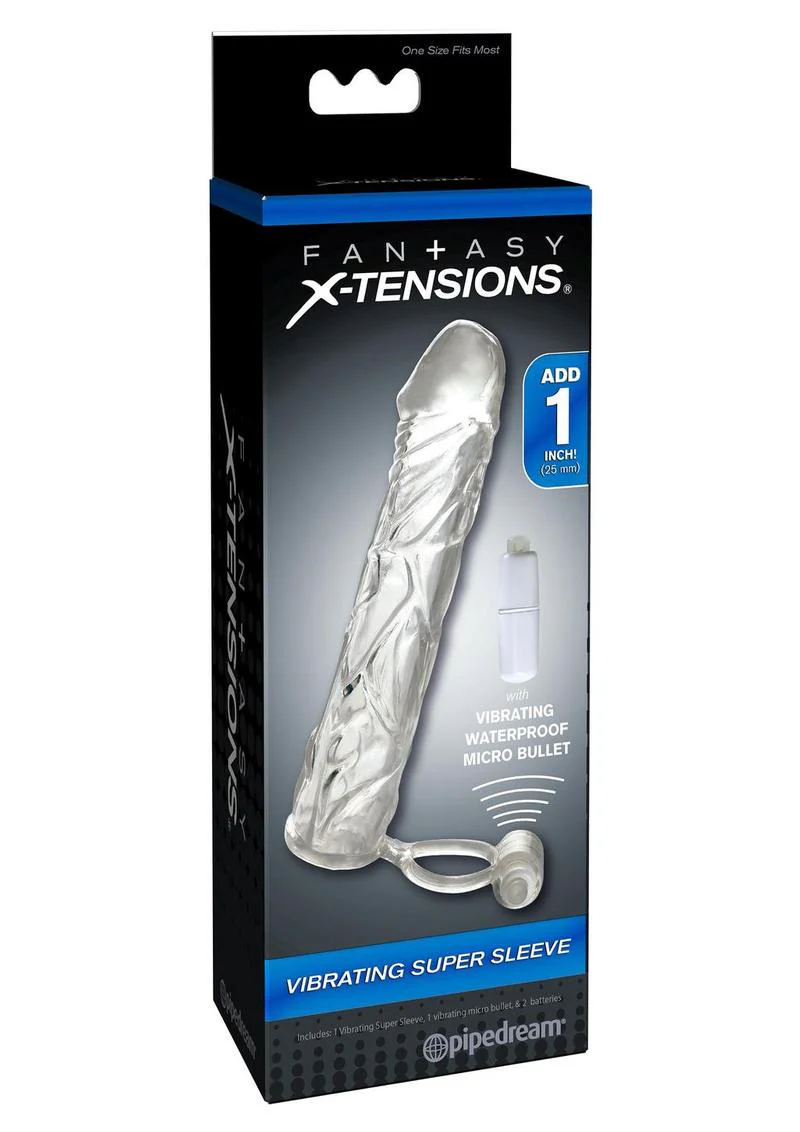 Fantasy X-Tensions Vibrating Super Sleeve Extension Waterproof - Image 2