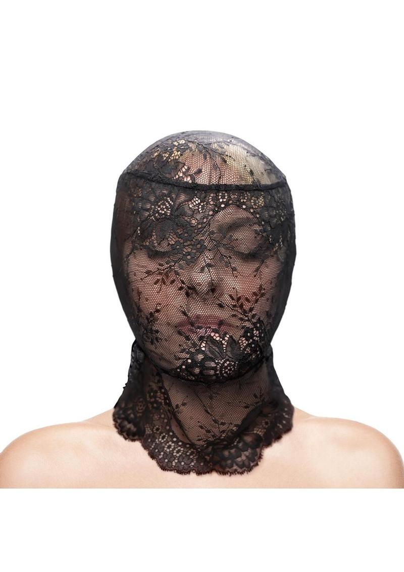 Fetish and Fashion Lace Hood - Image 2