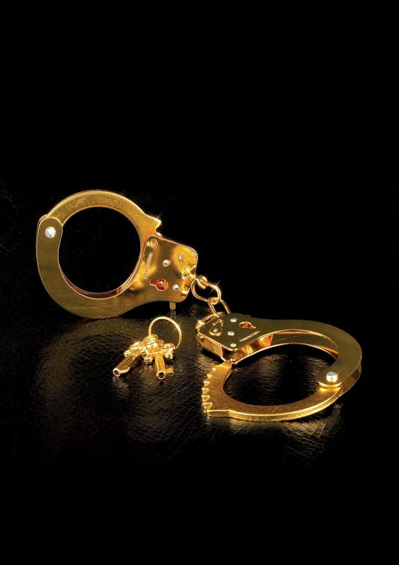 Fetish Fantasy Gold Metal Cuffs - Image 2