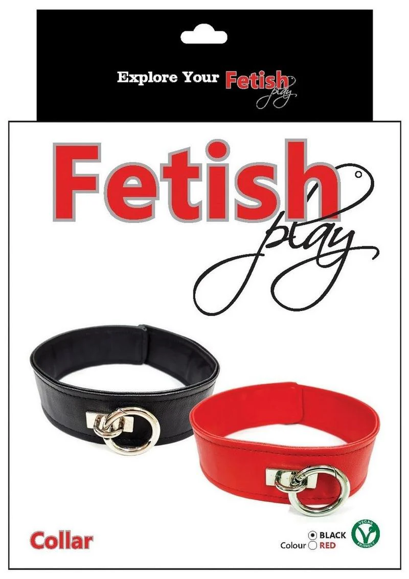 Fetish Play Collar Vegan Leather - Image 3