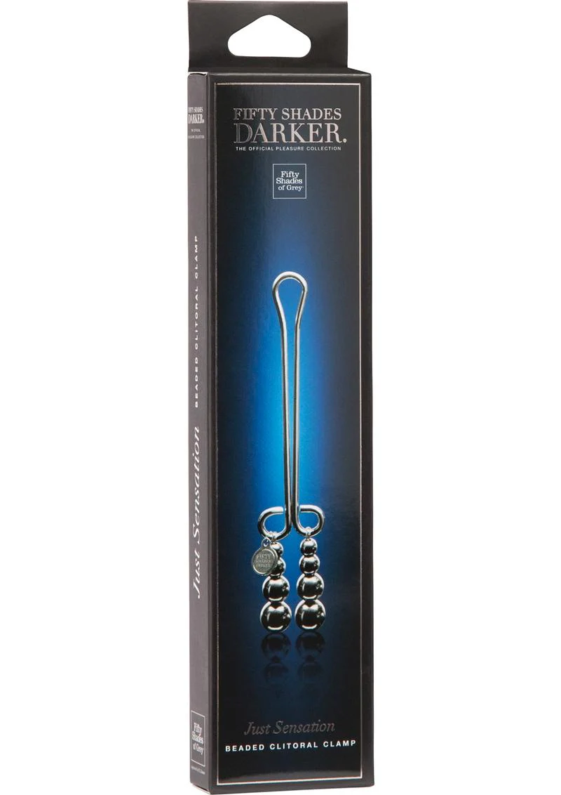 Fifty Shades Darker Just Sensation Beaded Clitoral Clamp - Image 2