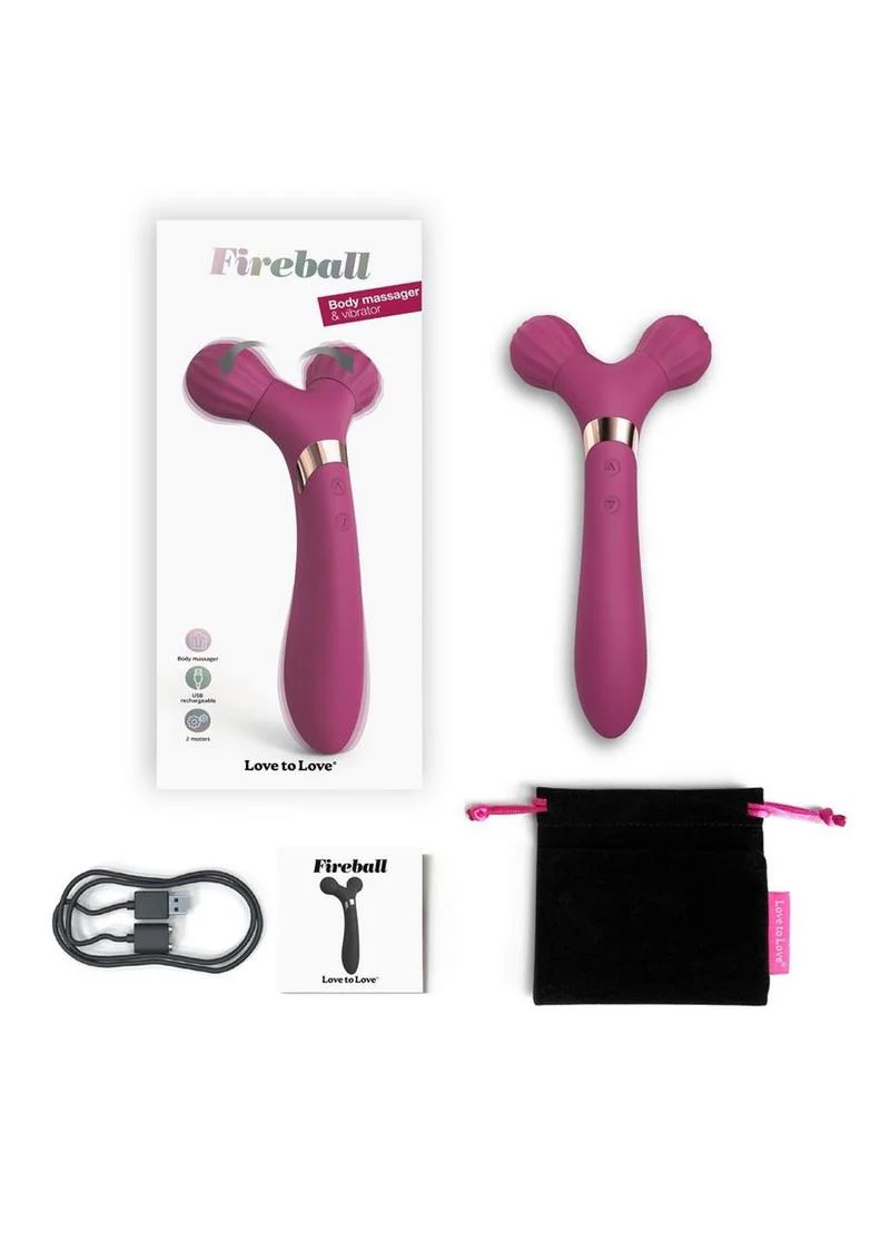 Fireball Rechargeable Silicone Body Massager and Vibrator - Image 4
