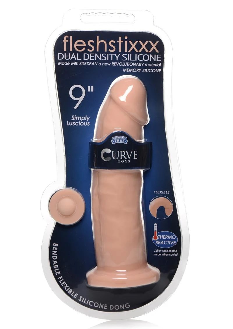 Fleshstixxx Dual Density Silicone Bendable Dong - Image 20