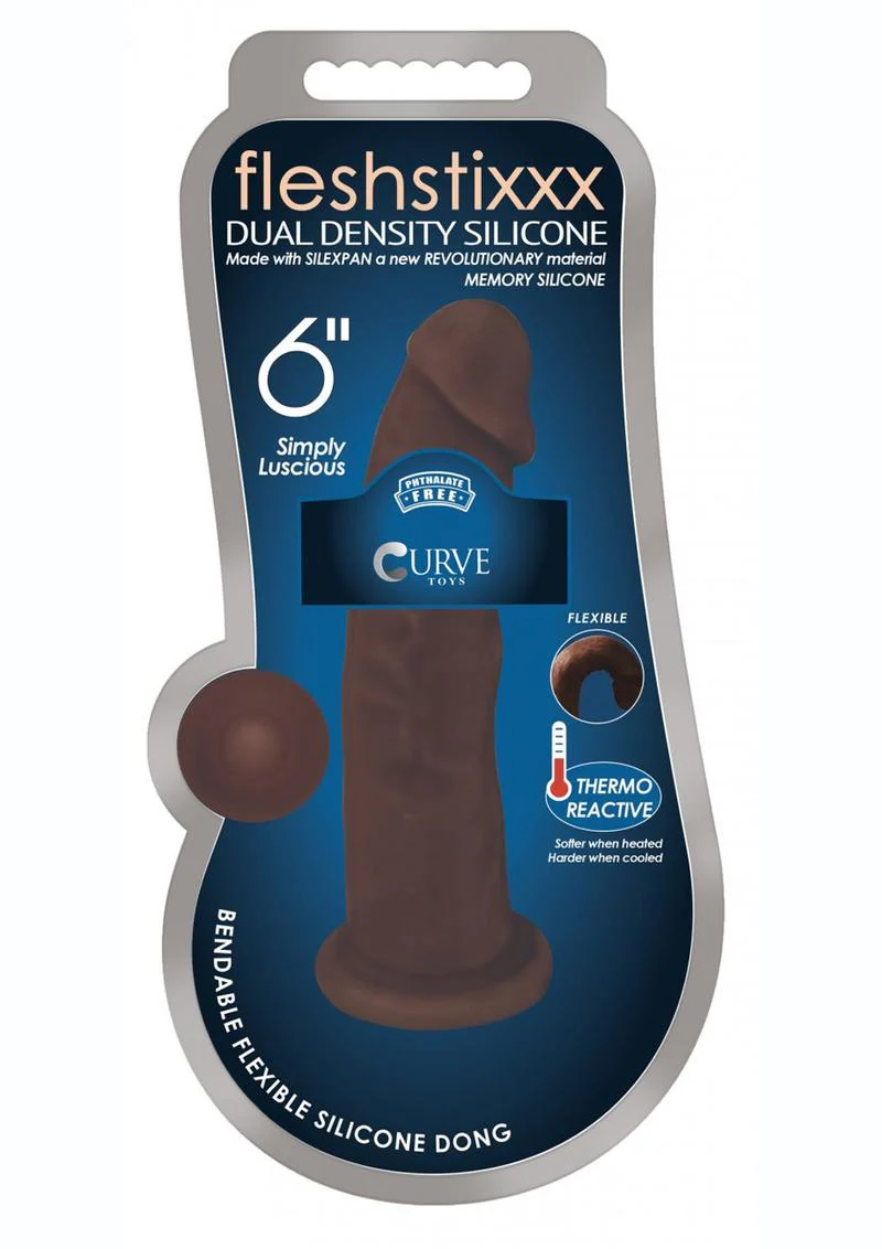 Fleshstixxx Dual Density Silicone Bendable Dong - Image 4