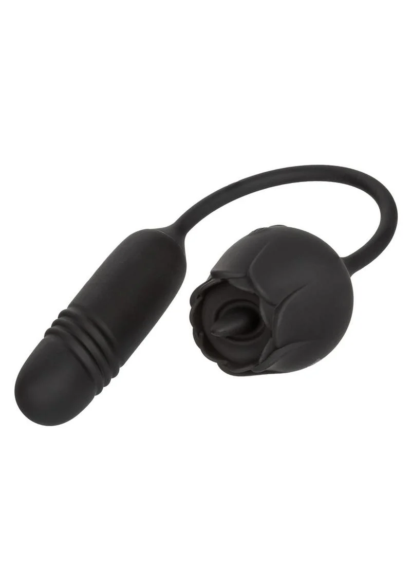 French Kiss Elite Romeo Rechargeable Silicone Vibrator with Clitoral Stimulator - Image 3