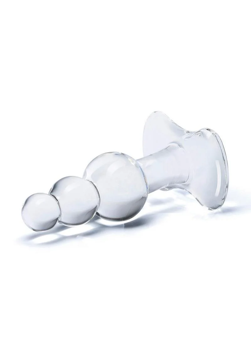 Glas Beaded Glass Butt Plug with Tapered Base - Image 2