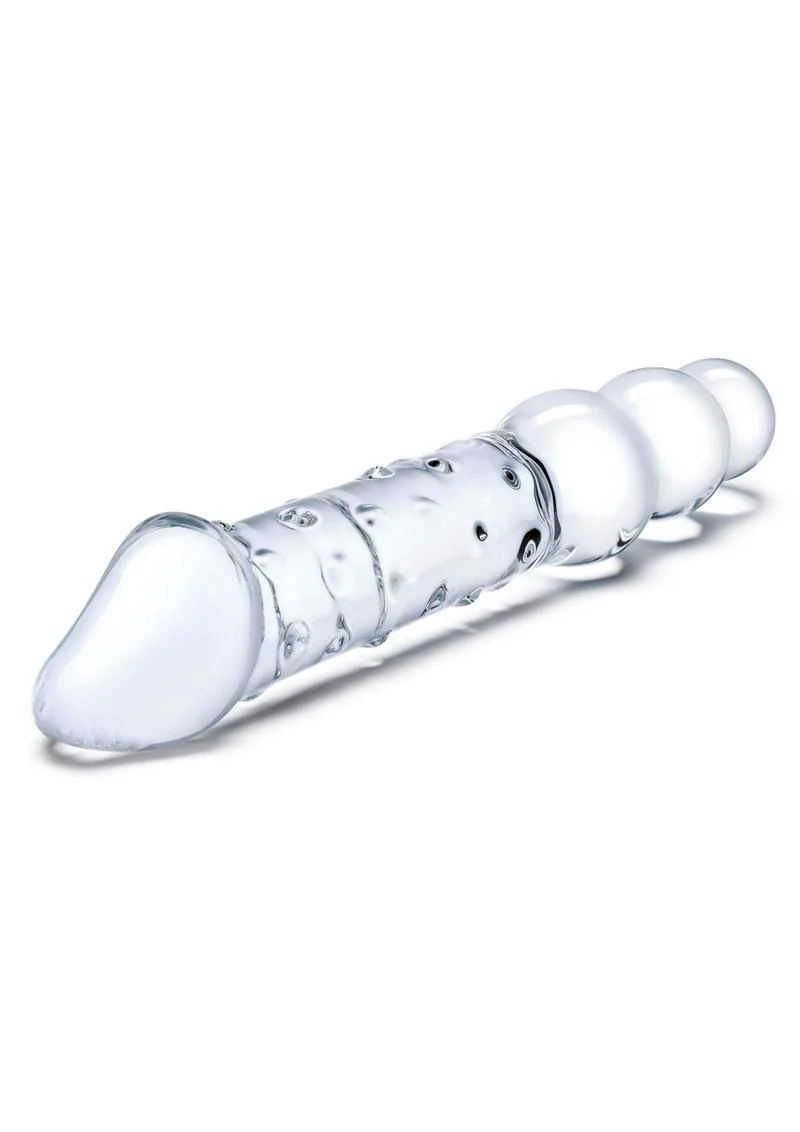 Glas Double Ended Glas Dildo with Anal Beads - Image 2