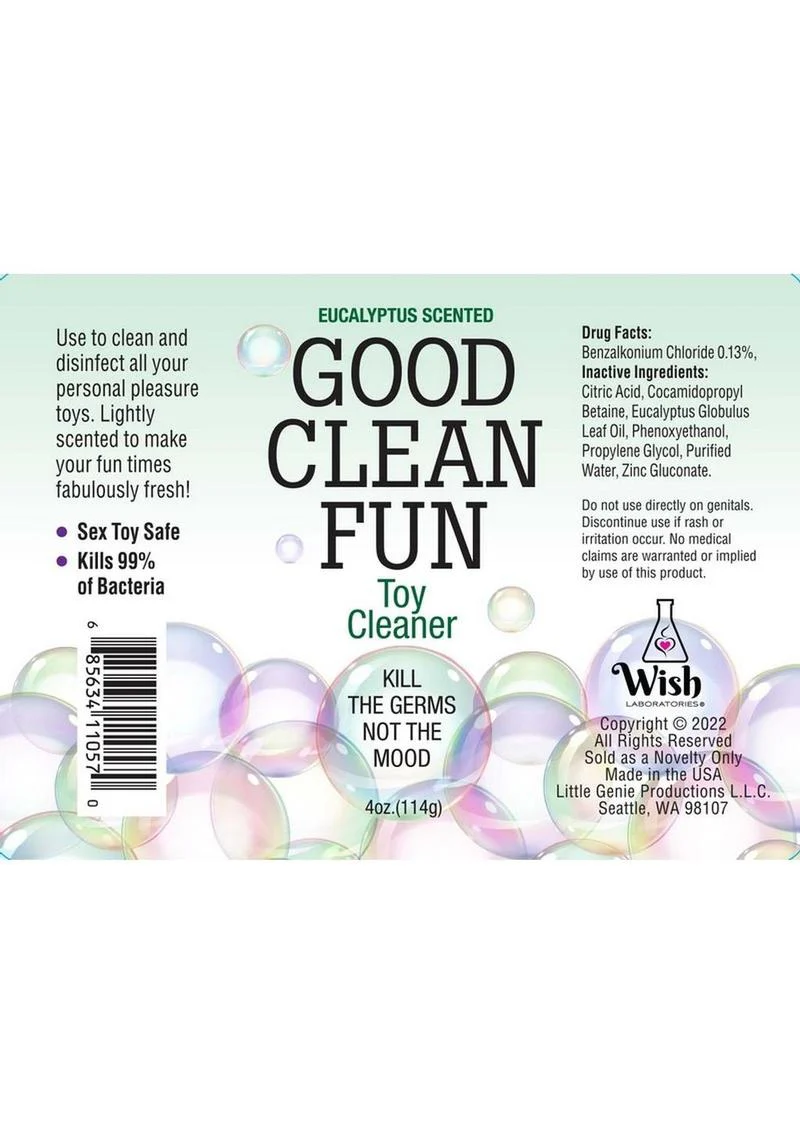 Good Clean Fun Toy Cleaning Spray Eucalyptus - Image 4