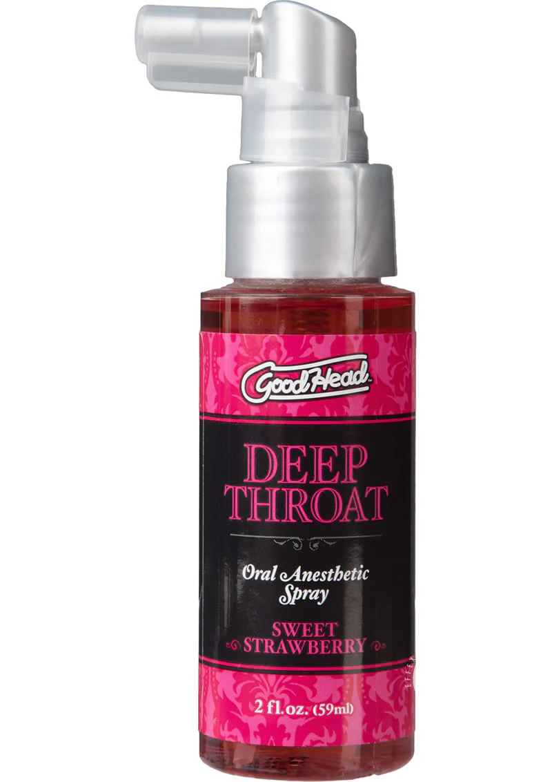 Goodhead Deep Throat Oral Anesthetic Spray Sweet Strawberry - Image 2