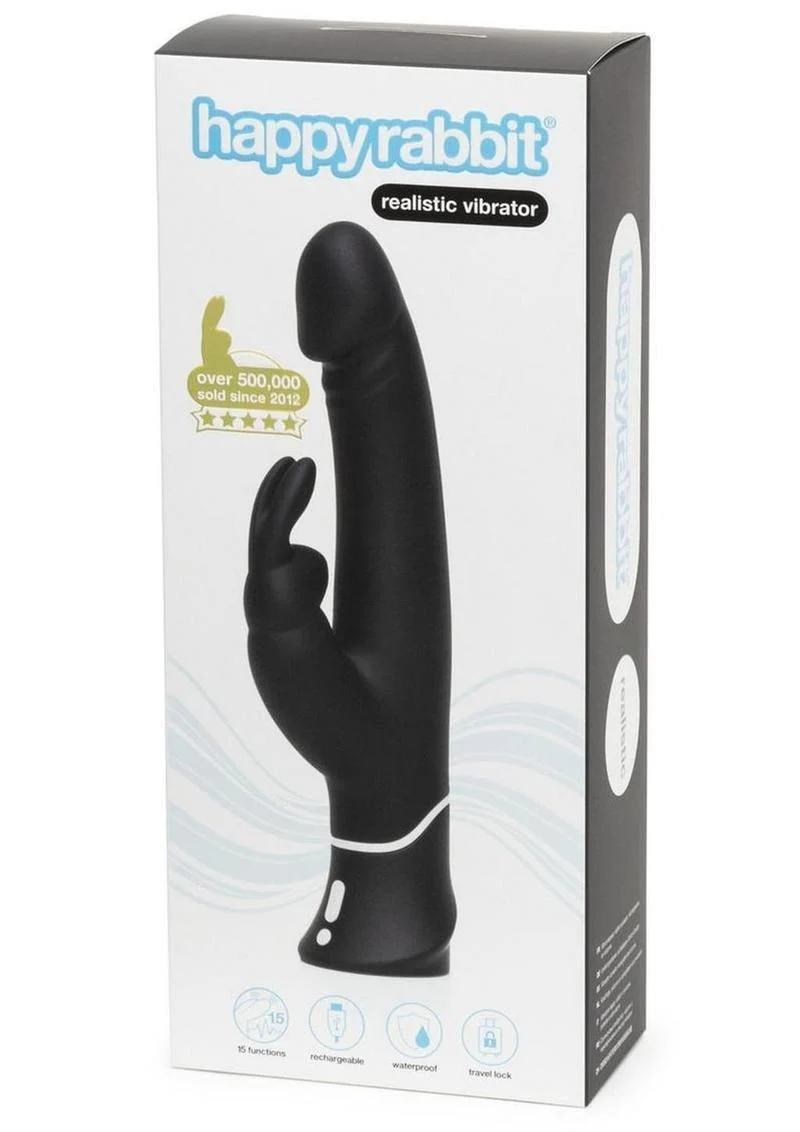 Happy Rabbit Realistic Silicone Rabbit Vibrator - Image 2