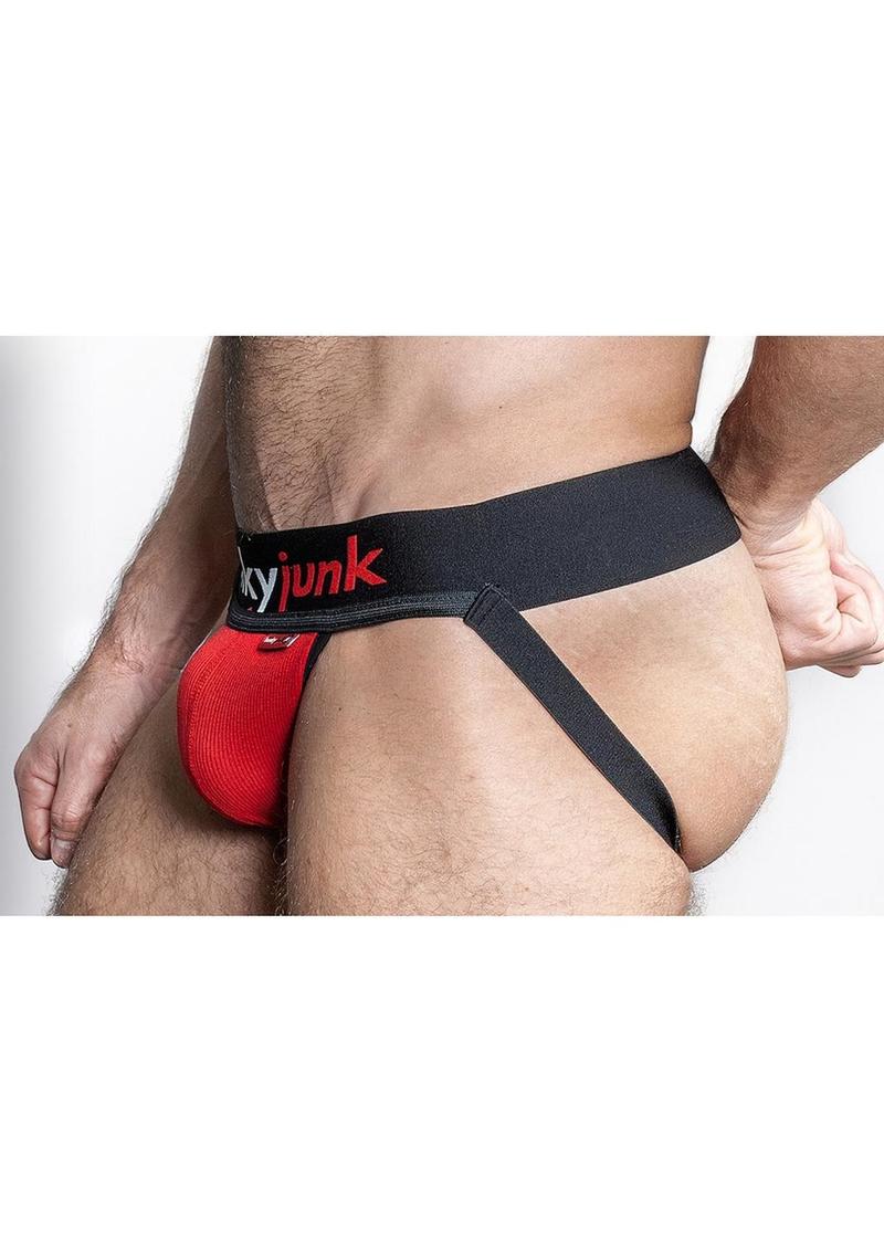 Hunker Comfy Pouch Slider-Strap Jock - Red Hot - Image 4