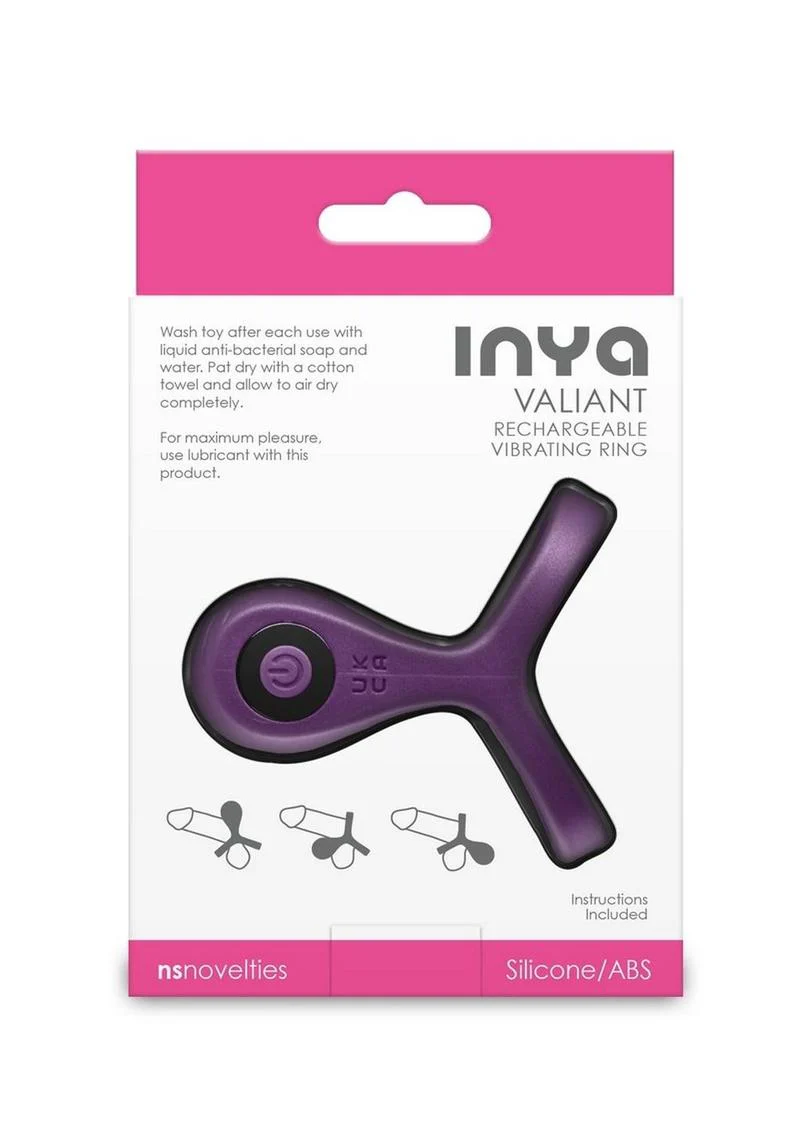 Inya Valiant Rechargeable Silicone Cock and Ball Ring - Image 4
