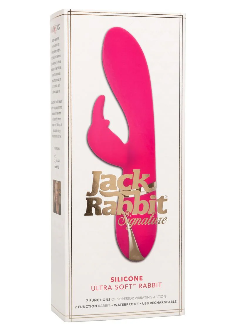 Jack Rabbit Signature Silicone Ultra Soft Rabbit Vibrator Multi Function USB Rechargeable Waterproof - Image 3