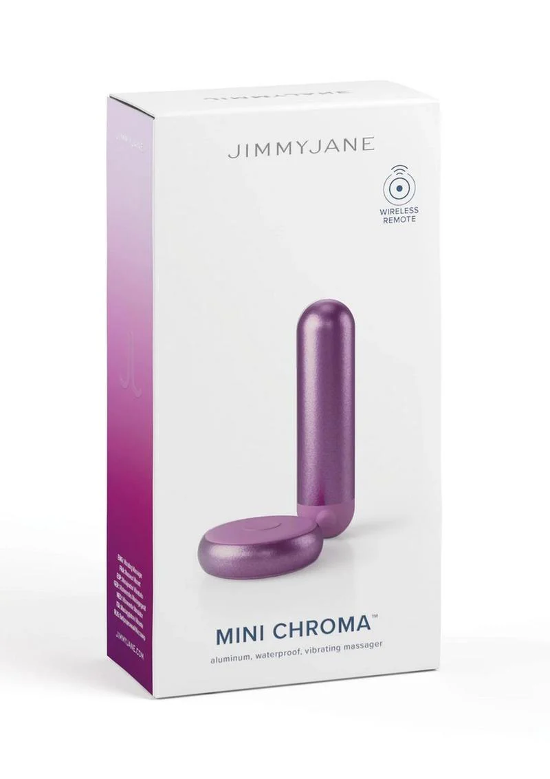 Jimmyjane Mini Chroma Metal Rechargeable Bullet with Remote - Image 7