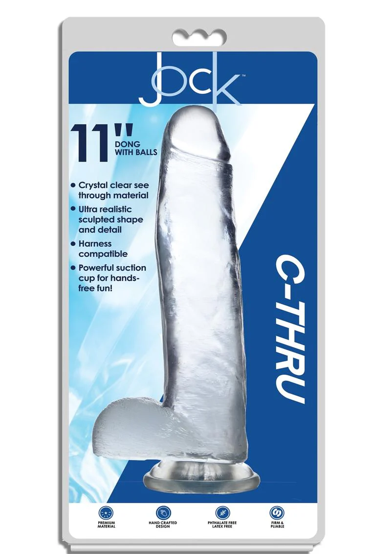 Jock C-Thru Realistic Dong with Balls - Image 5