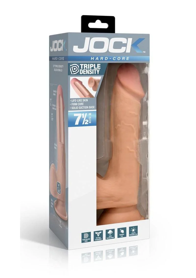 Jock Hard Core Triple Density Dildo with Balls - Image 5