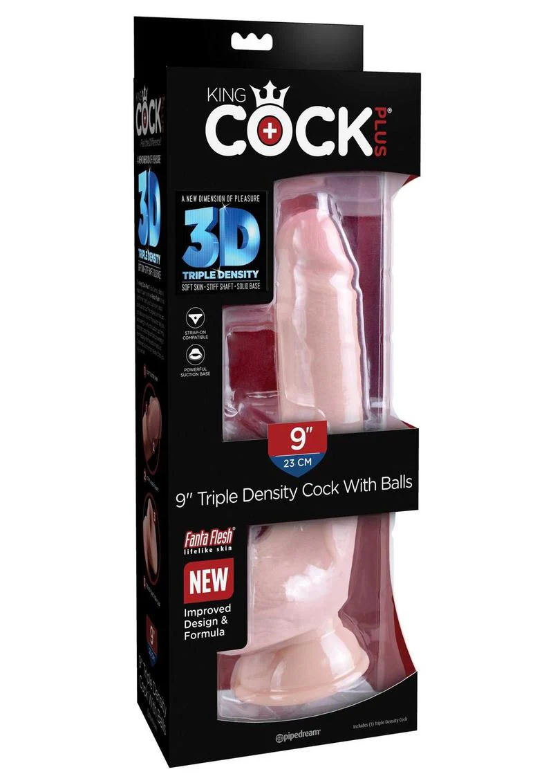 King Cock Plus Triple Density Dildo with Balls - Image 22