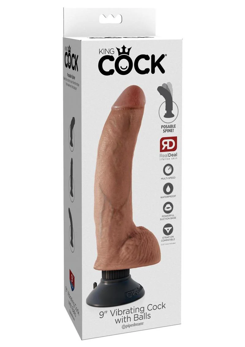 King Cock Vibrating Dildo with Balls - Image 26