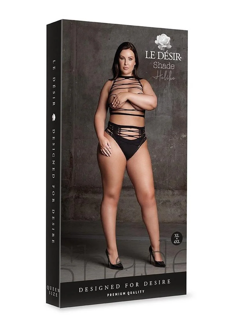 Le Desir Shade Helike Xlv Two Piece with Open Cups, Crop Top and Pantie - Image 7