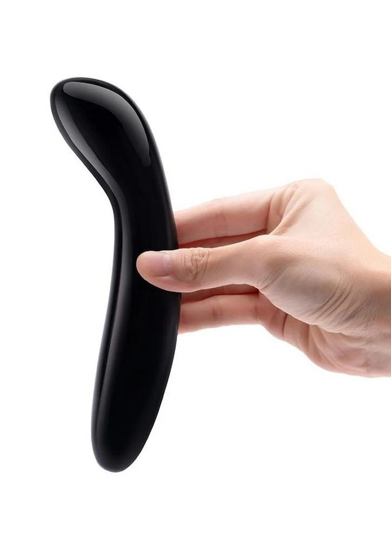 Le Wand Crystal G-Wand with Silicone Ring - Black Obsidian - Image 4