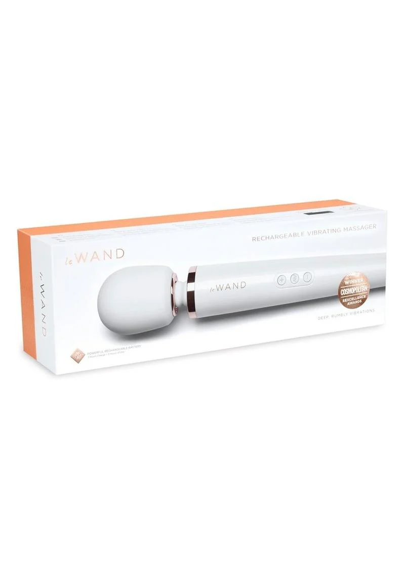 Le Wand Rechargeable Silicone Massager - Pearl - Image 2