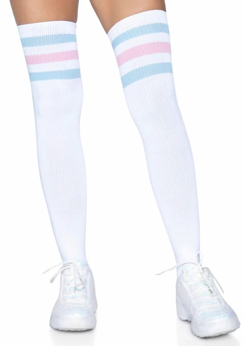 Leg Avenue Athlete Thigh High 3 Stripe Top - Image 10