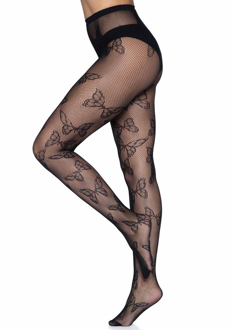 Leg Avenue Butterfly Net Tights - Image 9