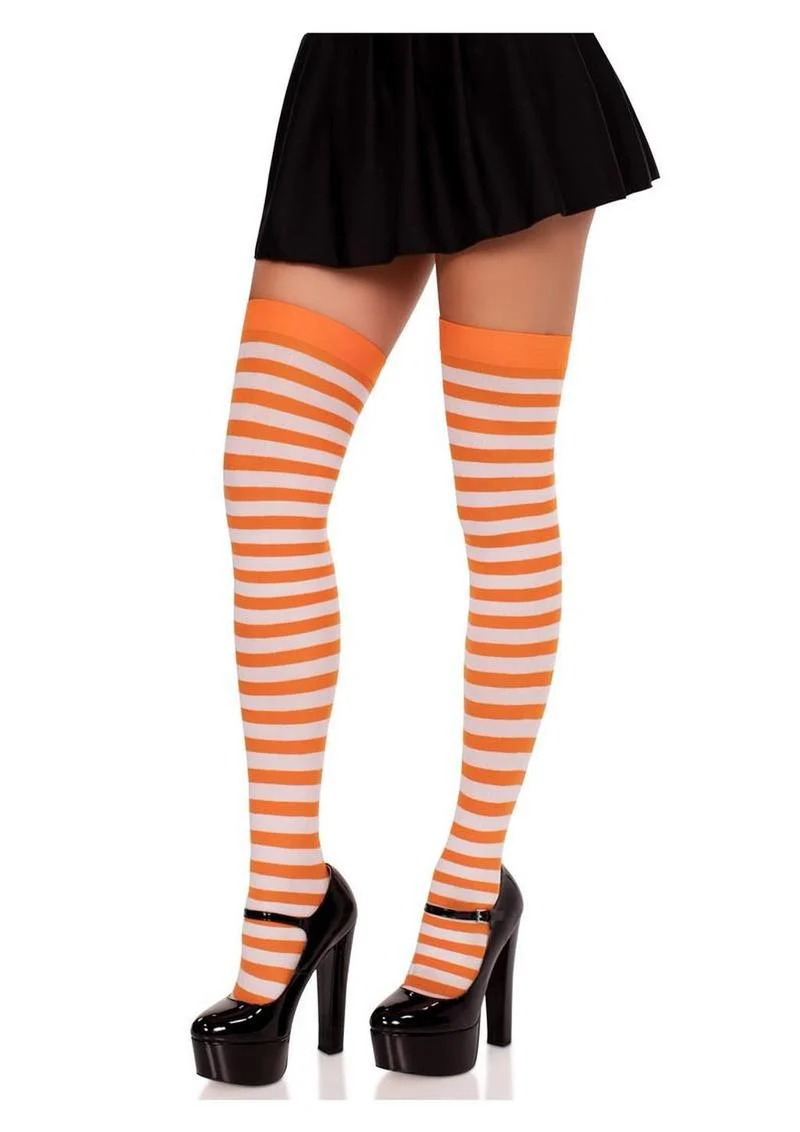 Leg Avenue Nylon Stocking with Stripe - Image 8