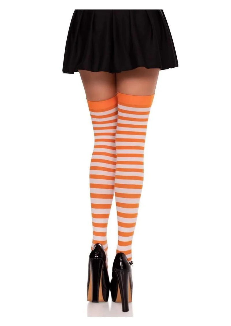 Leg Avenue Nylon Stocking with Stripe - Image 9