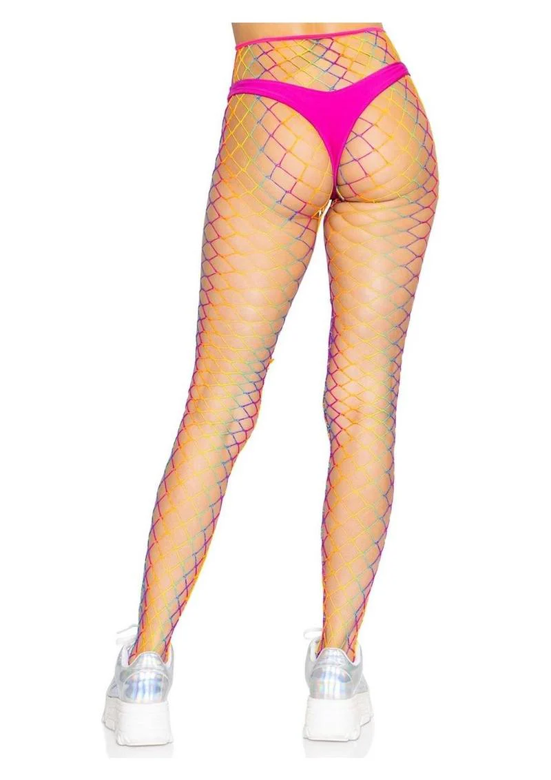 Leg Avenue Ombre Rainbow Woven Net Tight - Image 3