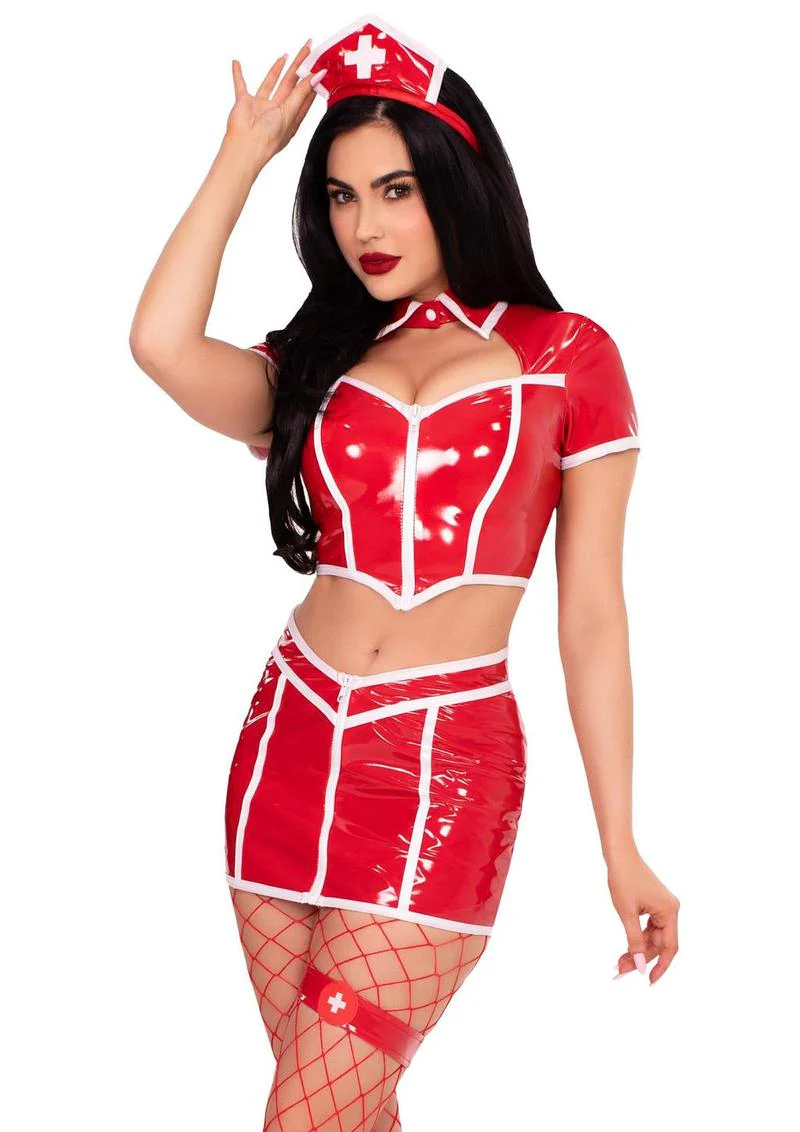 Leg Avenue Red Alert Nurse Costume - Image 6