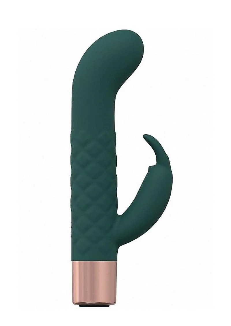 Loveline Devotion Silicone Rechargeable 10 Speed Mini Rabbit - Forest - Image 3
