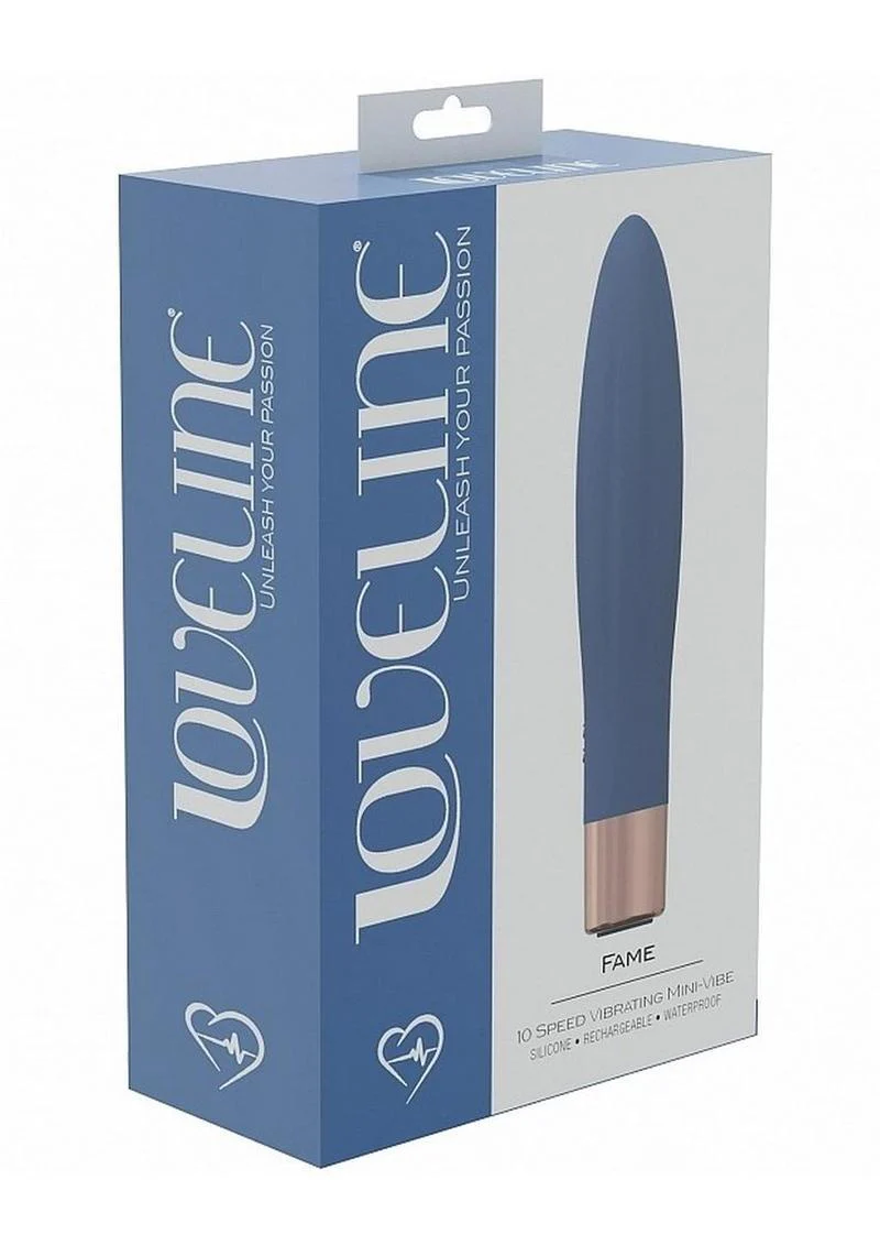 Loveline Fame Silicone Rechargeable 10 Speed Mini Vibrator - Image 3