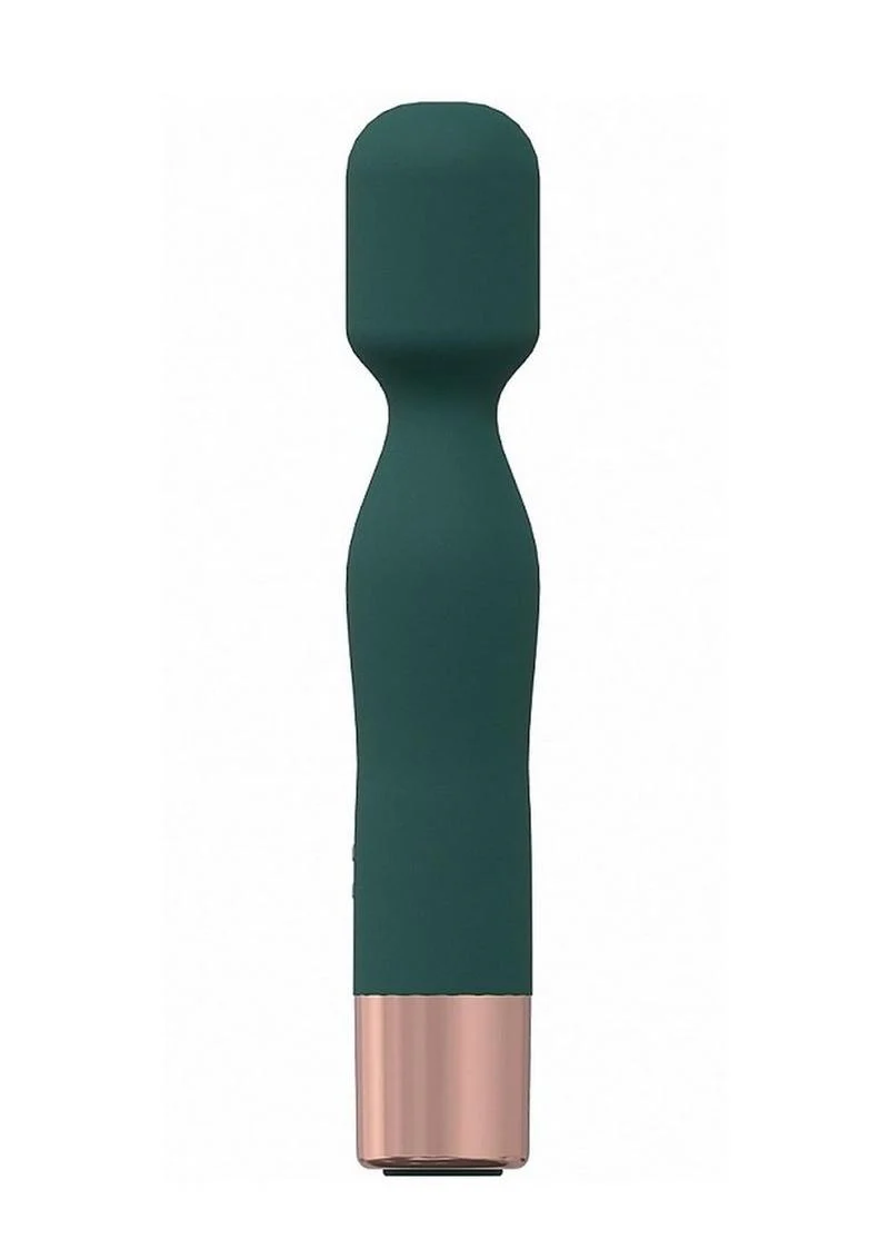 Loveline Glamour Silicone Rechargeable 10 Speed Mini Wand - Forest - Image 2