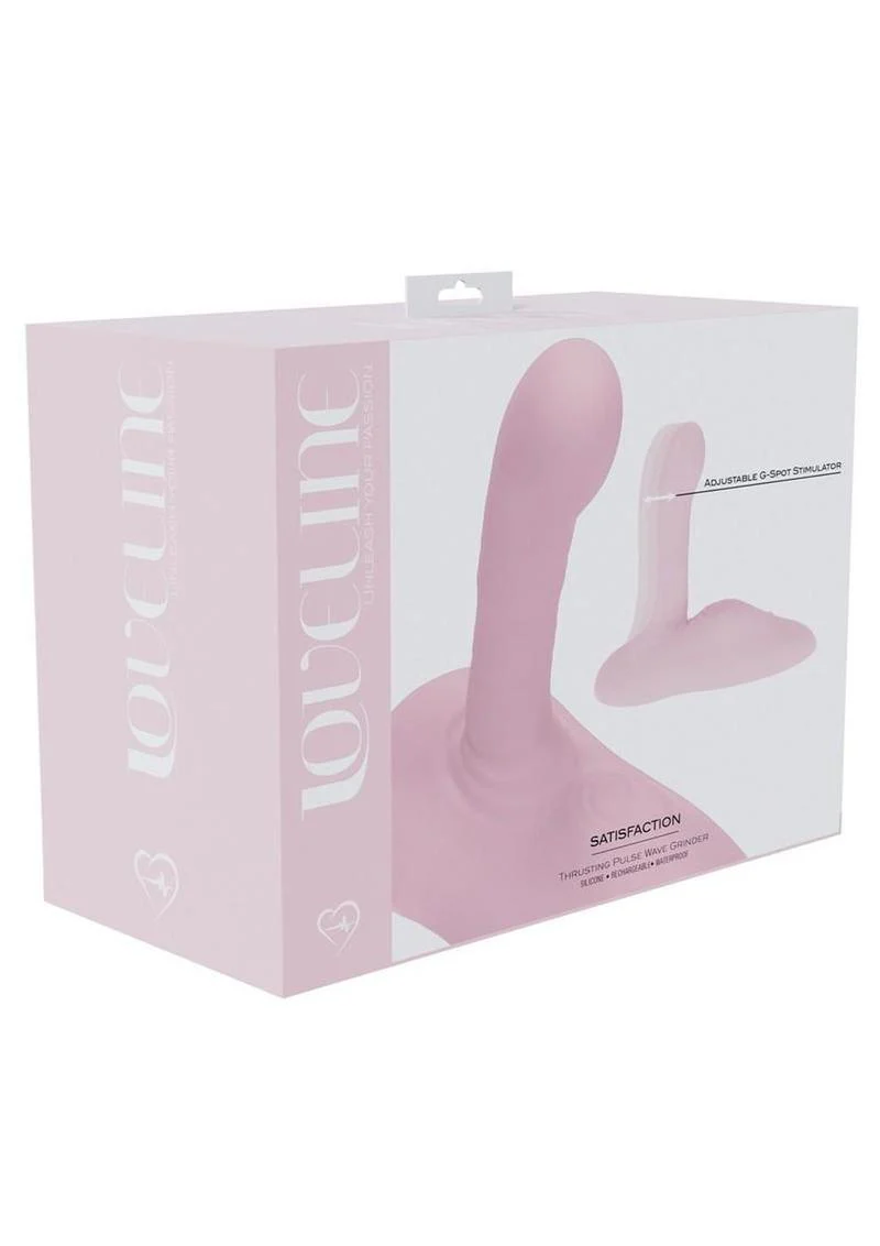 Loveline Satisfaction Grinder Silicone Rechargeable Thrusting Pulse Wave Vibrator - Image 2