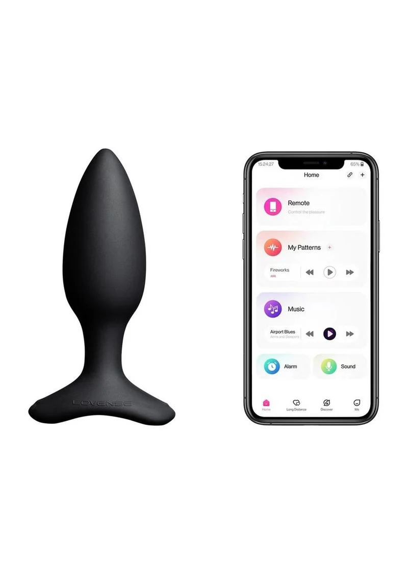 Lovense Hush 2 Rechargeable App Compatible Silicone Vibrating Anal Plug - Image 11
