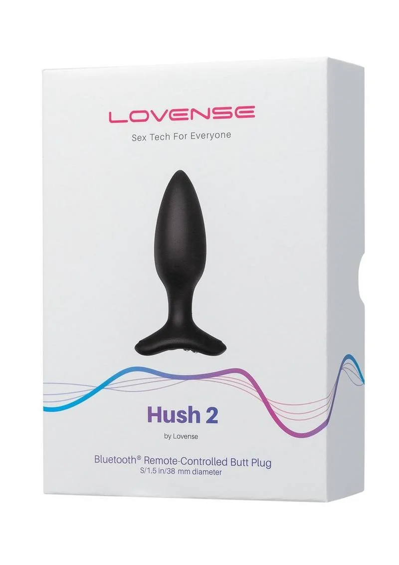 Lovense Hush 2 Rechargeable App Compatible Silicone Vibrating Anal Plug - Image 14