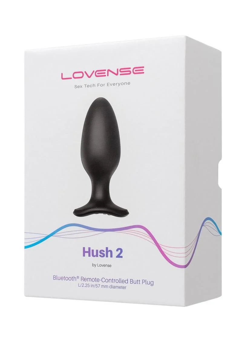 Lovense Hush 2 Rechargeable App Compatible Silicone Vibrating Anal Plug - Image 4