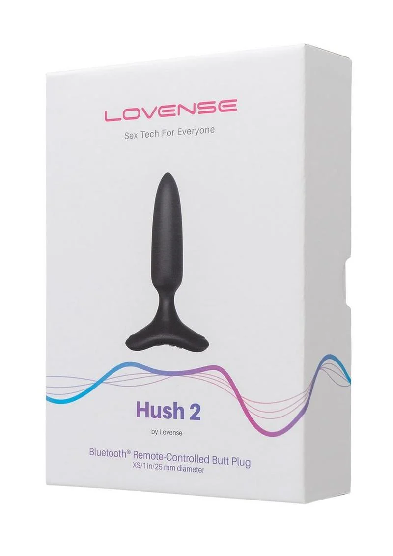Lovense Hush 2 Rechargeable App Compatible Silicone Vibrating Anal Plug - Image 6